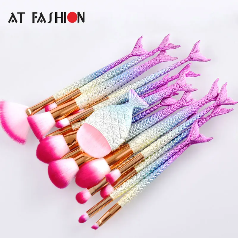 Набор кистей для макияжа русалка 7/8/10/11/15/16 шт.|brush tool kit|makeup brush setbeauty make up |