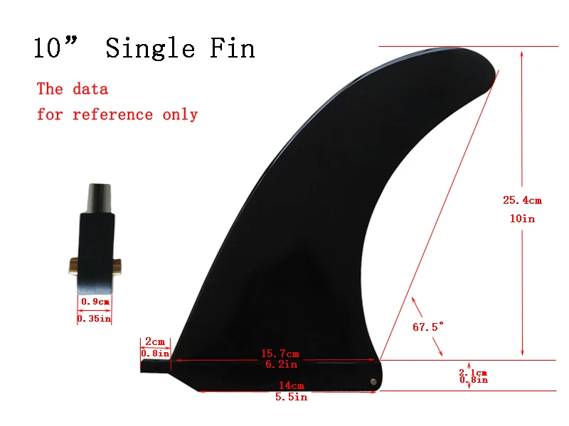 Один fin 6,5 ''7,5" 7 3/4 "8" 9 ''10'' дюймов Лонгборд fin центральное ребро центр серфинга fin sup fin стоячего