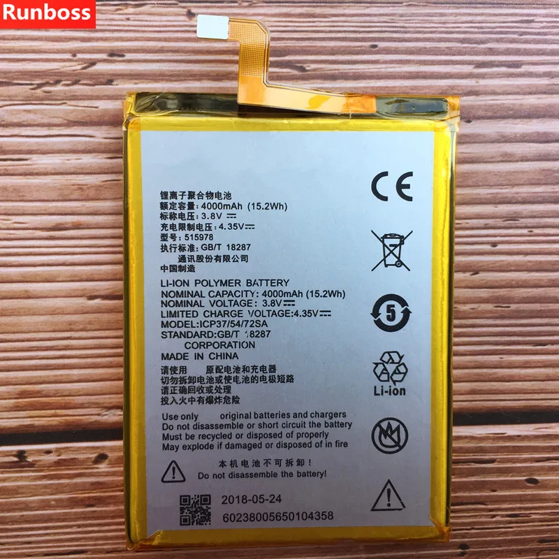 

New 4000mAh Battery For ZTE Blade T620 Rechargeable Li-ion Built-in Mobile Phone Battery