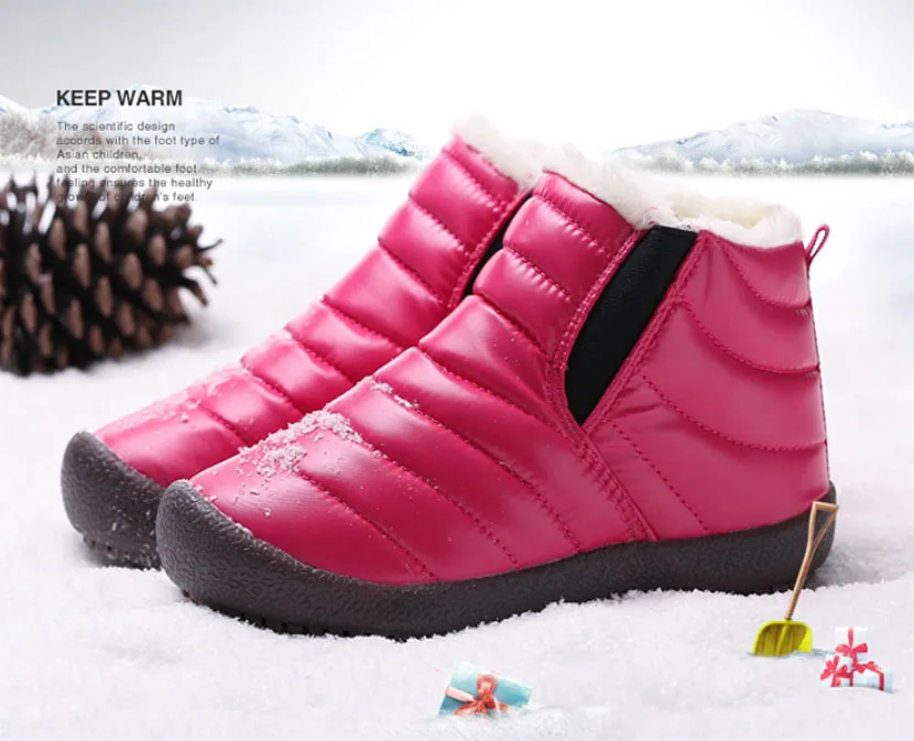 Waterproof children's snow boots-27