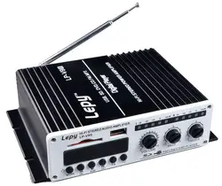 LP V9S цифровой светодиодный дисплей Музыка Усилитель мощности аудио MP3 DVD мини FM CD автомобиль с USB HiFi стерео дома
