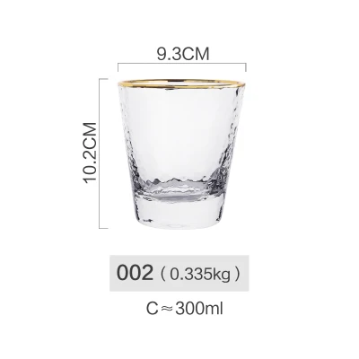Японская утолщенная стеклянная чашка для воды кофейные кружки термостойкие виски вино водка молоко пиво сок чашки для дома для отеля для бара поставщик - Цвет: 002