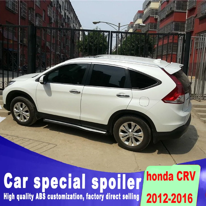 2012 2013 для Honda CRV CR-V пробивая установка ABS спойлер на светильник заднего окна крыши черный белый праймер