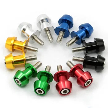 

10mm Swingarm Sliders Spools Bobbins Stands Screw for Kawasaki Ninja 250R 300R EX300 500 EX500 500R EX500 650R EX650 750R ZX750