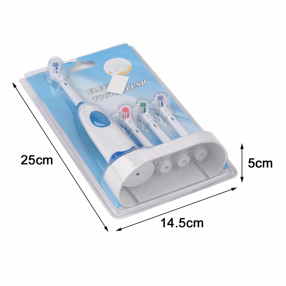 Portable Battery Operated Electric Toothbrush Set 1 Adult Toothbrush+3 Brush Heads Ultrasonic Sonic Rotary Electric Toothbrush Portable Battery Operated Electric Toothbrush Set 1 Adult Toothbrush+3 Brush Heads Ultrasonic Sonic Rotary Electric Toothbrush