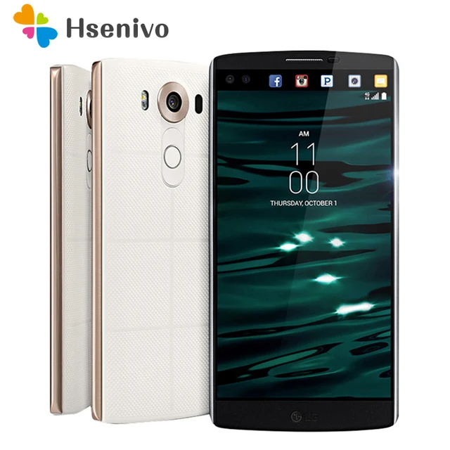 Best Offers Original Unlocked LG V10 H900 4G Android Mobile Phone Hexa Core 5.7'' 16.0MP 4GB RAM 64GB ROM 2560*1440 Smartphone Refurbished