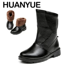Новинка года; теплые зимние мужские ботинки; кожаные зимние ботинки высокого качества; модные мужские ботинки с высоким голенищем; сезон осень-зима; Плюшевые водонепроницаемые Нескользящие ботинки