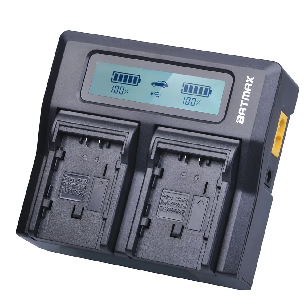 Duplo para Panasonic Ultra Rápida Carregador Vw-vbg260 Vw-vbg6 Vw-vbd070 Vw-vbd140 Vw-vbd210 Du07 Du14 Du21 Cam Baterias Lcd Vw-vbg130 - Image 6