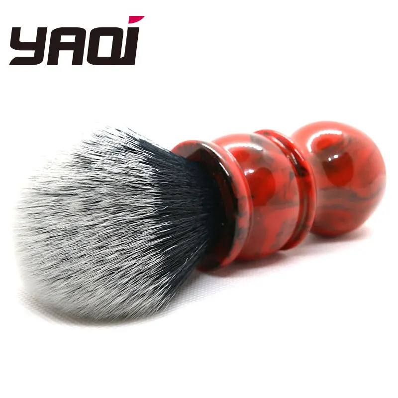 Щетка для смокинга мужская с красным мрамором 26 мм|shaving brush|brush shavingbrush for men |