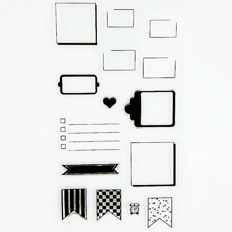 

YLCS235 Speech Bubble Silicone Clear Stamps For Scrapbook DIY Album Paper Card Decoration Embossing Folder Rubber Stamp 11*20cm