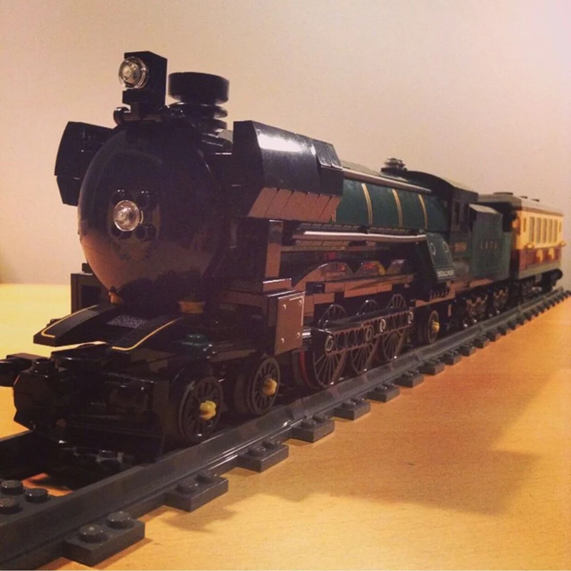 

21005 1109PCS Technic Series Emerald Night Steam Trains Sets Compatible 10194 Model Building Blocks Bricks Kits Boys Toys