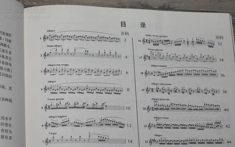 Китайской музыки Пианино книги: Черни работает 849 Пианино гладкой этюд Книга Музыка песни учебник большое слово версия