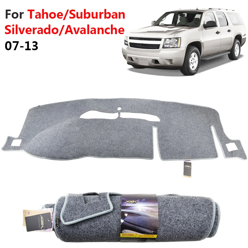 

Ligh Gray Grey Carpet Dash Mat Dashboard Cover Dashmat Pad For Gmc Yukon Sierra SLT Denali 1500 2007 2008 2009 2010 2011 - 2013