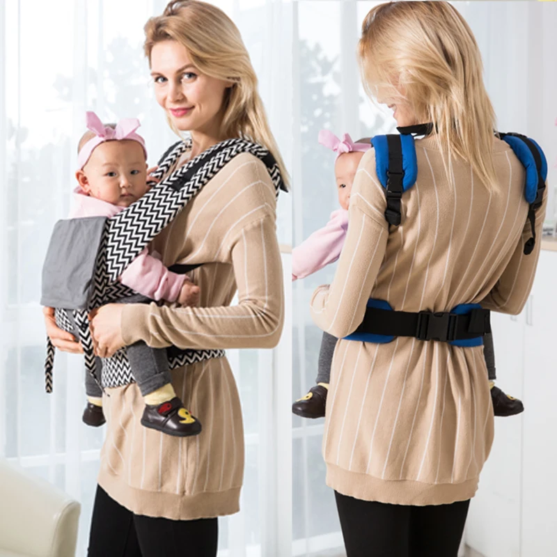 

Organic Cotton Ergonomic Baby Carrier Backpacks Canguru Baby Kangaroo Newborn Sling Wrap Multifunction infant Baby sling Carrier