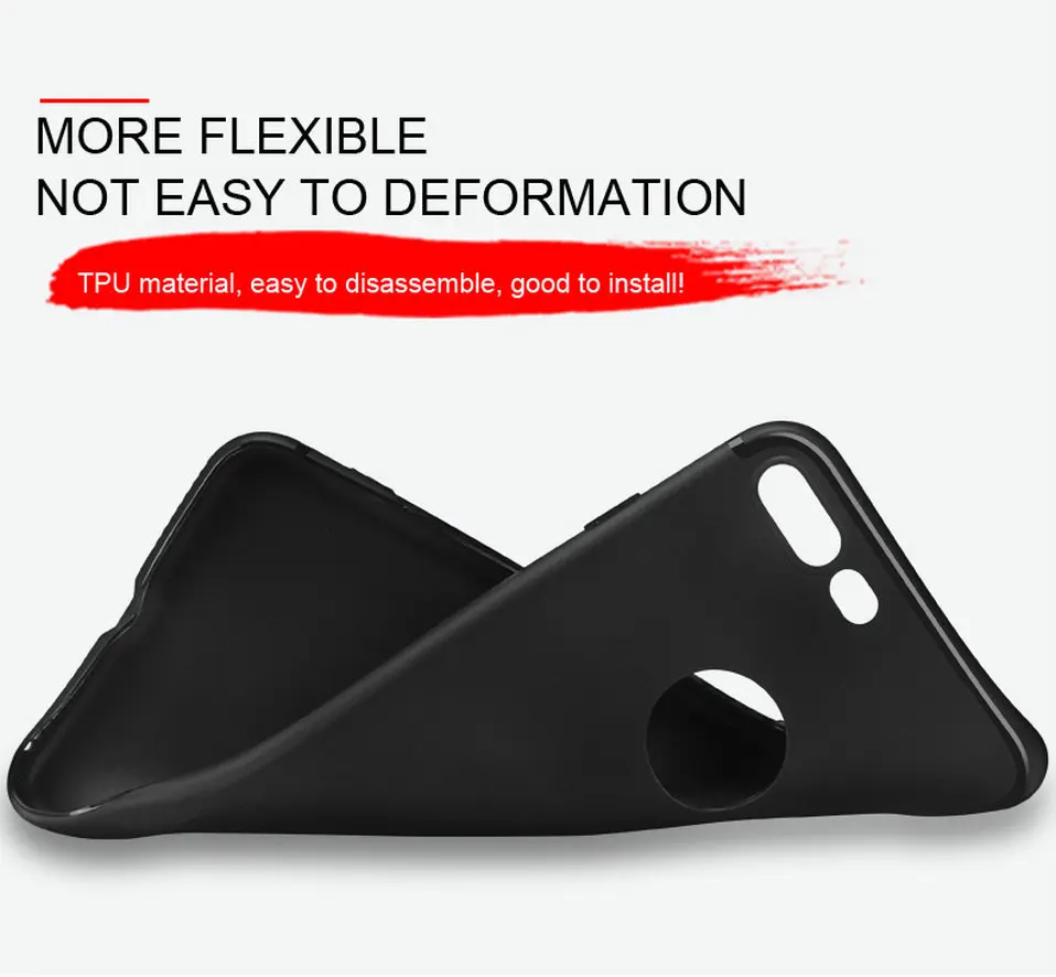 Icoque Plain Fitted Cases for iPhone 7 Case Matte Red Soft Silicone TPU Ultra Thin Cover for iPhone 8 Case 7plus 8 plus Cases    (8)
