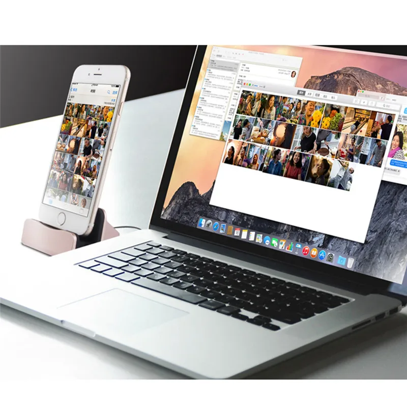 Для iPhone зарядная док-станция настольная Мобильная поддержка зарядное устройство для мобильного телефона держатель для Android Xiaomi Тип C подставка настольная база