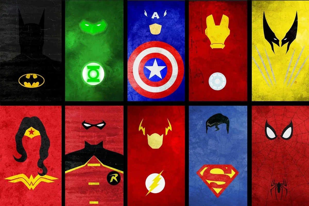 

Marvel Comics super heros logo symbol TDM724 custom canvas fabric poster wall decor room decoration home decor(frame available)