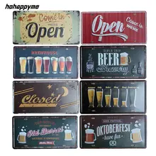 Пивная Оловянная табличка, металлическая, винтажная, для паба, металлическая настенная художественная декоративная металлическая настенная табличка, украшение для пивного бара 15x30 см
