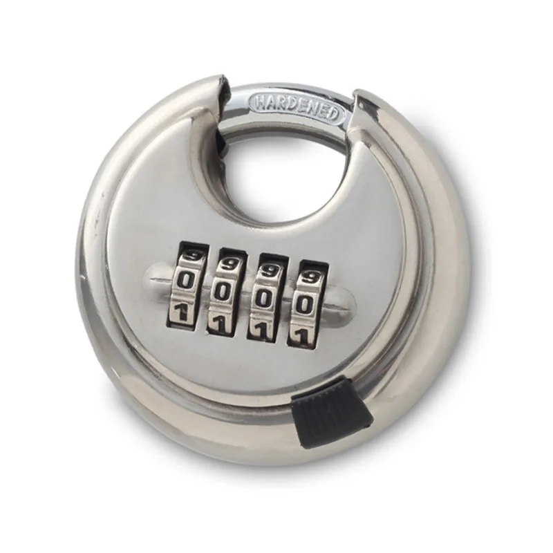 

High Quality Stainless Steel Round Padlock Password for Outdoor Warehouse Fences Cabinet Locks Safety Lock