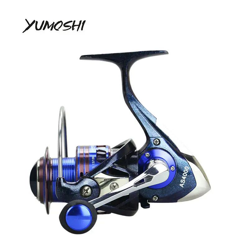Новая катушка спиннинга yumoshi 13+ 1BB AS2000-7000 Цвет краски спиннинг 4,4: 1 EVA ручка очень гладкой море 5,2: 1