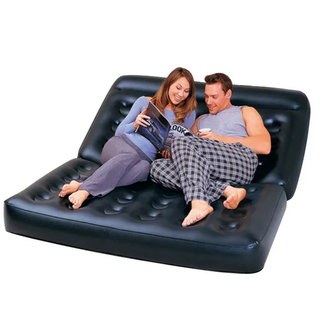 Camping Sofa Pvc Outdoor Bed Apartment Folding Naive Home Black Furniture Modern Inflatable Air Beds Living Room