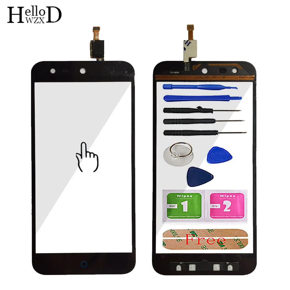 

5.0'' Touch Screen Glass For ZTE Blade X5 / Blade D3 T630 Front Touch Screen Glass Digitizer Panel Lens Sensor Tools Adhesive