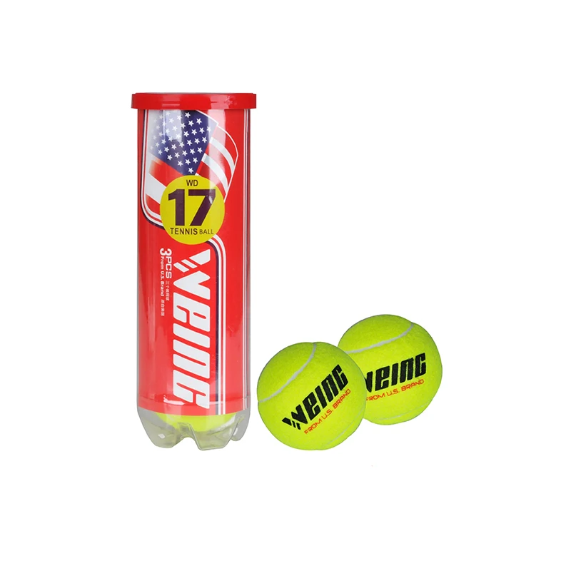Мяч для игры в теннис с тремя установленными резиновыми химическими волокнами материал более прочный