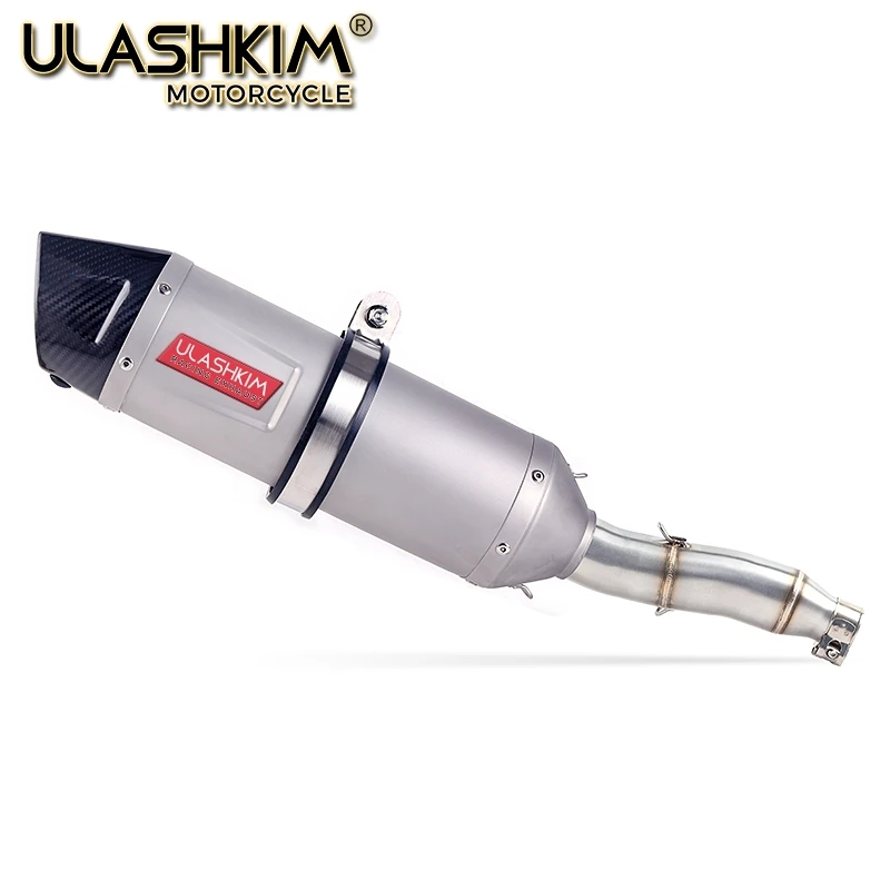 

Motorcycle Full Exhaust System Muffler Escape Slip On For YAMAHA XG250 XT250 Modified Contact Middle Pipe Adapter Connect