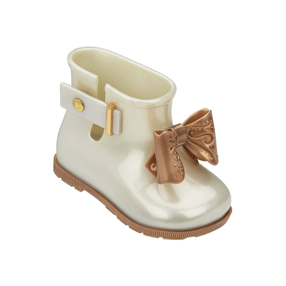 Мини Melissa Sugar Rain Boot Sandal Новинка года; Водонепроницаемая прозрачная обувь для мальчиков и девочек; нескользящие сандалии для девочек; Детские пляжные сандалии для малышей - Цвет: White