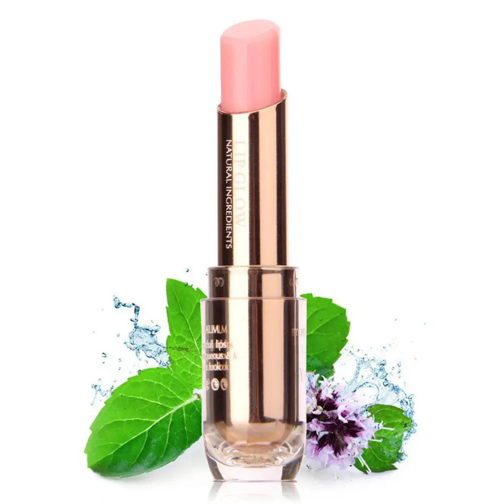 

DSstyles Mint Rose Lip Balm Temperature Change Color Lipstick Moisturizer Lasting Repair Nourish Lip Balm Lips Care Cosmetics