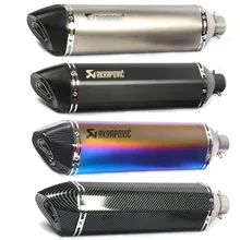 51 мм Универсальный 570 мм moto rcycle Akrapovic лазерный глушитель выхлопной трубы съемный дБ убийца echappement moto tubo de escape