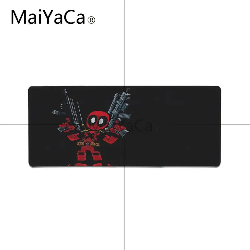 MaiYaCa, высокое качество, Дэдпул, Железный человек, высокоскоростной коврик для мыши, большой игровой коврик для мыши, коврик для мыши, коврик для клавиатуры - Цвет: Lock Edge 30x80cm