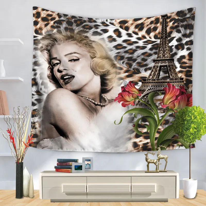 High Quality Marilyn Monroe Tapestry Classical Bell Tower Wall Hanging