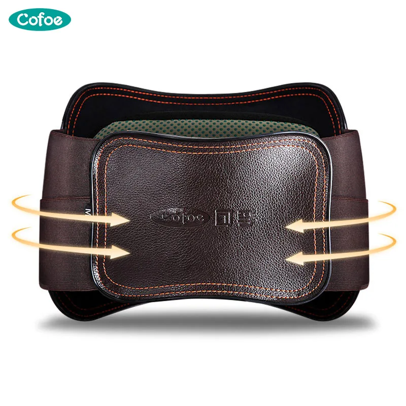 Cofoe Adjustable Heating Lumbar Lower Back Support Massage Brace Self heating Therapy