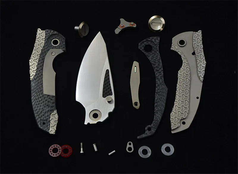 Складной нож VENOM M390 с титановым лезвием для кемпинга, охоты, выживания, карманный кухонный нож для фруктов, инструмент для повседневного использования, ножи