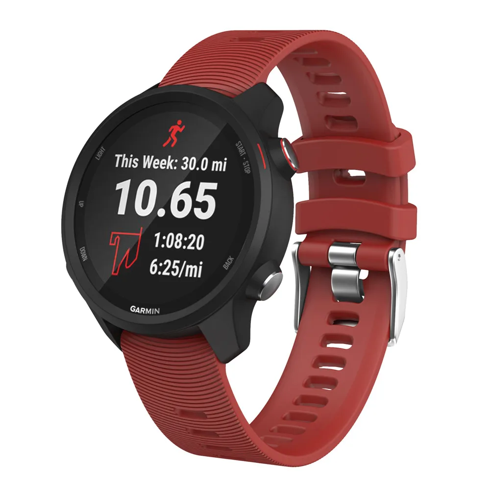 20 мм ремешок для часов Garmin Forerunner 245 245M 645 музыка vivomove HR спортивный силиконовый смарт-ремешок для наручных часов Ремешки браслет