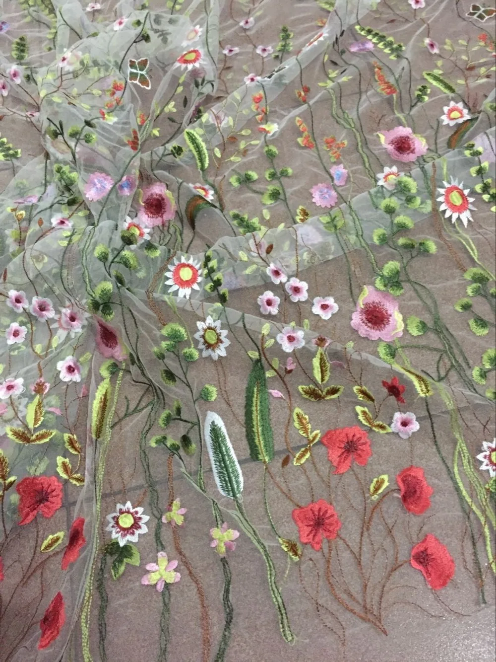 (5 ярдов/шт) прекрасные цветочные вышитые африканские кружевные LJY-5409 для