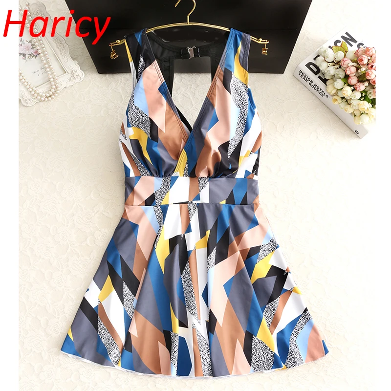 Сексуальный купальник с глубоким v-образным вырезом, Женский цельный купальник, платье,, купальный костюм, одежда для плавания, пляжный бандаж, монокини, Женская юбка