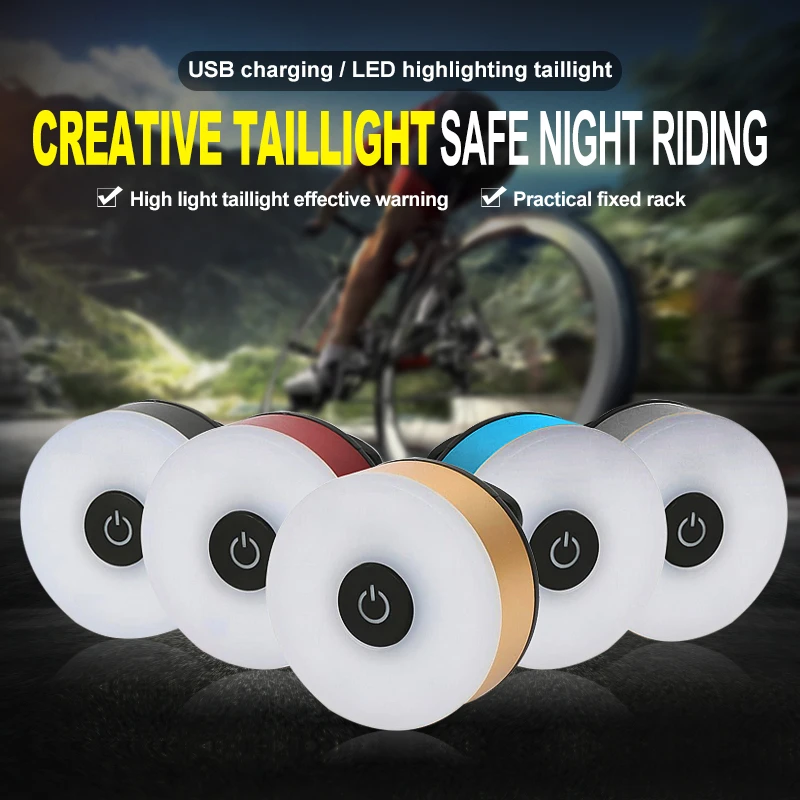 Cheap New Style Simple Bicycle Taillights USB Charging Multi-Mode High-Brightness Warning Light Moutain Road Bicycle Headlight 0 Cheap New Style Simple Bicycle Taillights USB Charging Multi-Mode High-Brightness Warning Light Moutain Road Bicycle Headlight 0