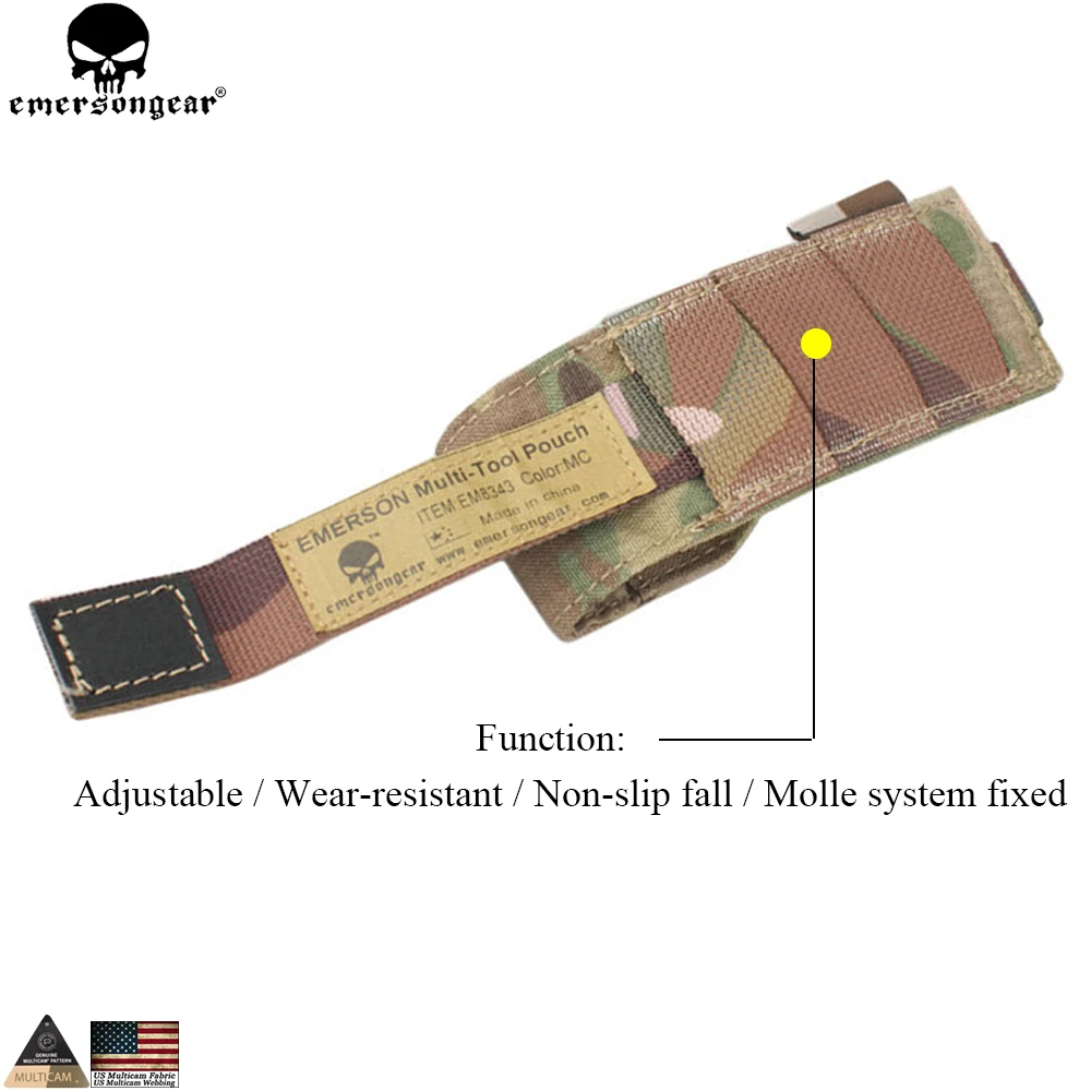 EMERSONGEAR боевой светильник многофункциональный инструмент чехол для фонарика пистолет маг мешок Спорт Пейнтбол бой Охота CS шестерни чехол EM8343