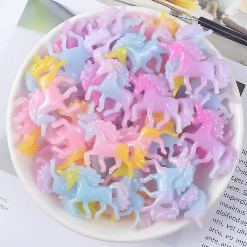 

7pcs Slime Rainbow Unicorn Filler For Clear/Fluffy Mud Box Popular Children Toys Kids Slime DIY Kit Accessories Modeling Clay