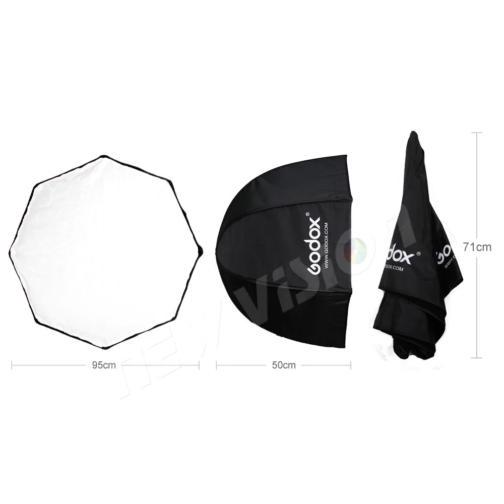 Godox 95 см 37,5 дюйма восьмиугольный Зонт софтбокс Brolly отражатель для Godox YONGNUO Canon Nikon Sony Fuji Speedlite Flash