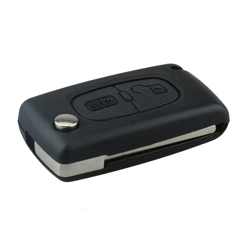 

2 Buttons Refit Car Key Fit For Citroen C2 C3 C4 PICASSO C5 Remote Alarm Flip Key Fob 433MHz PCF7961 Replacement Car Key