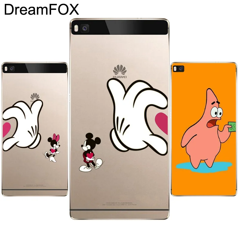 DREAMFOX M507 Heart Couples Soft TPU Silicone Case Cover For Huawei P8 P9 P10 Lite Plus 2017 Honor 8 Pro 9 6X |