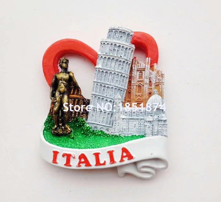 Высокое качество ручной работы Италия Пизанская башня 3D магниты на холодильник мир путешествия сувениры холодильник магнитные наклейки