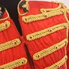 Rare Fashion Retro Punk MJ Michael Jackson Red Military Army Royal Retro England Style Men's Threading Jacket 1980S 6