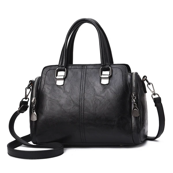 AECLVR женская сумка из искусственной кожи, роскошные модные повседневные женские сумки на плечо, женская сумка-мессенджер, ручная сумка для женщин - Цвет: Black