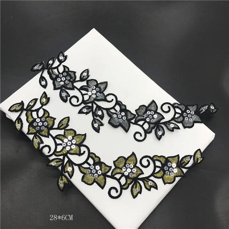 embroidery sequins patches large 1