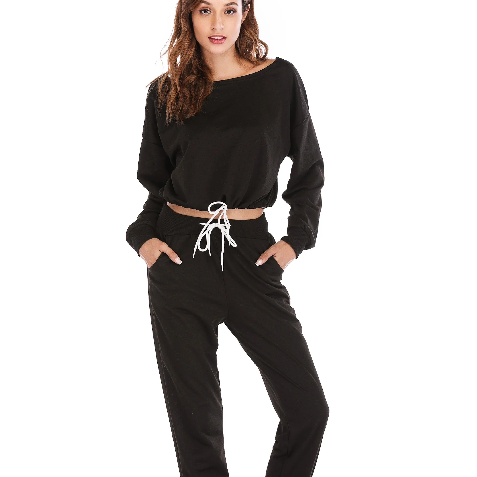 all black sweatsuit