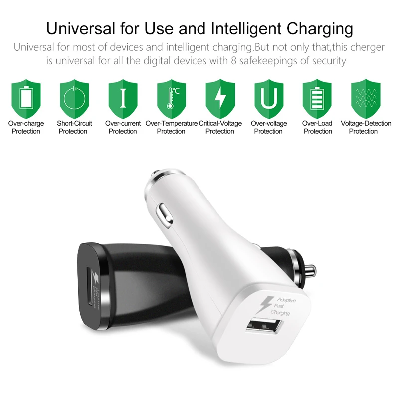 Автомобильное зарядное устройство TORTOYO QC2.0 с одним usb разъемом 5 в 2 1 А адаптер